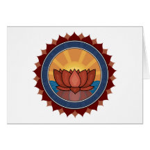 Lotus Blossom Yoga Greeting Cards
