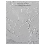Lotus Blossoms/ Embossed-Like Photo Letterhead