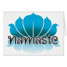 Lotus Blue Greeting Card