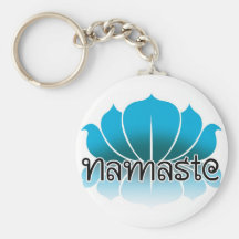 Lotus Blue Key Chain