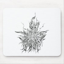 Lotus Flame Mouse Mats