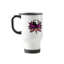Lotus Flower and Yin Yang Coffee Mug