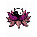 Lotus Flower and Yin Yang Postcards