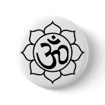 Lotus Flower Aum Symbol buttons