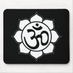 Lotus Flower Aum Symbol Mouse Mats