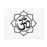 Lotus Flower Aum Symbol Post Cards