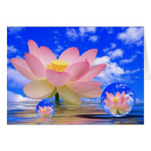 Lotus Flower Born in Water Greeting Card