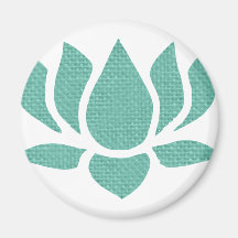 lotus flower fridge magnet