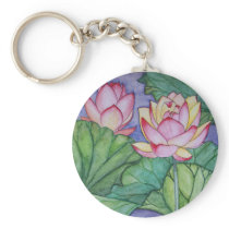 Lotus Flower Keychain