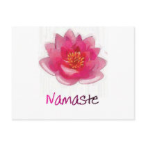 Lotus Flower "Namaste" Yoga Gifts Post Cards