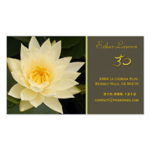 Lotus flower, Om yoga, healers Business Card Templates