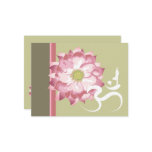 Lotus Flower, Yoga & Om Postcard