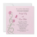 Lotus Flowers Wedding Invitation (pink)