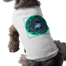 Lotus Fractal Dog Tshirt - Sacred Geometry