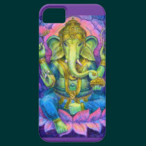 Lotus Ganesha iPhone 5 Case Lucky Hindu Elephant casemate cases