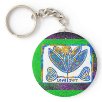 Lotus: Love and Joy Keychain