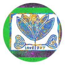 Lotus: Love and Joy Round Sticker