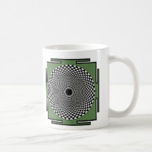 Lotus meditation dharma wheel coffee mug