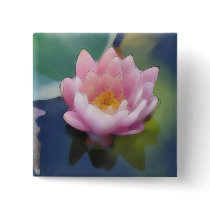 Lotus Pink Flower with Reflection Wrapped Canvas