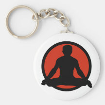 Lotus Pose Yoga Keychain