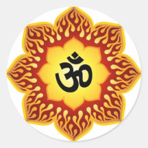 Lotus spirituel OM conçoivent Adhésifs