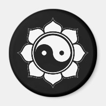 Lotus Yin Yang Magnet