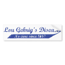 Lou Gehrig's Disease 1869 Bumper Stickers