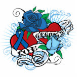Lou Gehrigs Twin Hearts Tattoo Photo Cutout