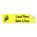 Loud Pipes Save Lives Bumper Stickers