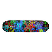 loudmouth abstract skate board