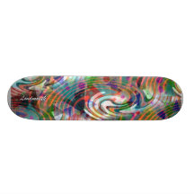 Loudmouth pattern skateboard deck