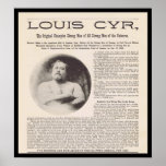 Louis CYR Strongest Man in the Universe circa 1897 Print