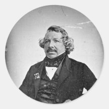 Louis Jacques Mande Daguerre ~ 1844 Sticker