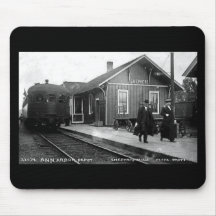 Louis Pesha Ann Arbor Railroad Depot Shepherd, MI Mouse Pads