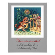 Louis Wain's Valentine's Day Serenade Invites