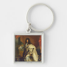 Louis XIV dans le costume royal, 1701 Porte-clef