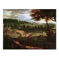 Louis XIV  Hunting at Marly with a View postcards