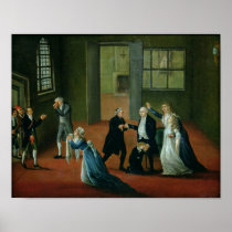 Louis XVI  Bidding Farewell to his Family Poster