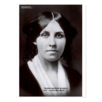 Louisa May Alcott 2 Flints Love Quote Cards & Gift postcards