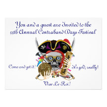 Louisiana 8.75" x 6.5"  Important Notes Below Custom Invitations