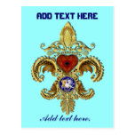 Louisiana Bicentennial Flor de lis View Hints Post Cards