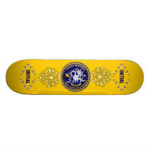Louisiana Bicentennial Mardi Gras Logo View Hint Skateboard Deck