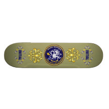 Louisiana Bicentennial Mardi Gras Logo View Hint Skateboard Decks