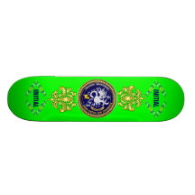 Louisiana Bicentennial Mardi Gras Logo View Hint Skate Deck