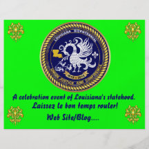 Louisiana Bicentennial  Mardi Gras Party See Notes Flyer