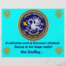 Louisiana Bicentennial  Mardi Gras Party See Notes Flyer Design