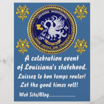 Louisiana Bicentennial  Mardi Gras Party See Notes Flyer