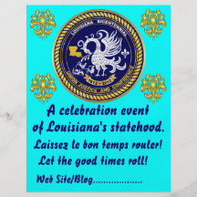 Louisiana Bicentennial  Mardi Gras Party See Notes Custom Flyer