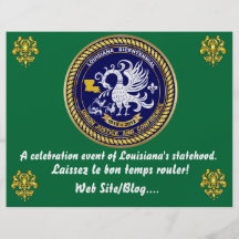 Louisiana Bicentennial  Mardi Gras Party See Notes Personalized Flyer