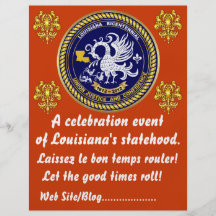 Louisiana Bicentennial  Mardi Gras Party See Notes Flyer